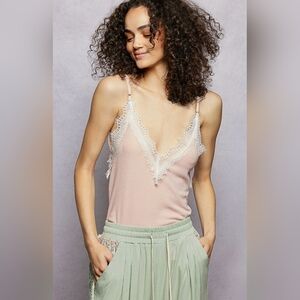 #1276 POL Blush Lace Whisper Essential Cami